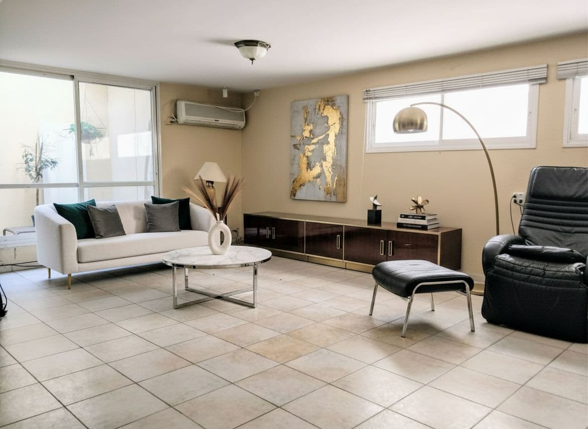 Luxurious room after AI home makeover